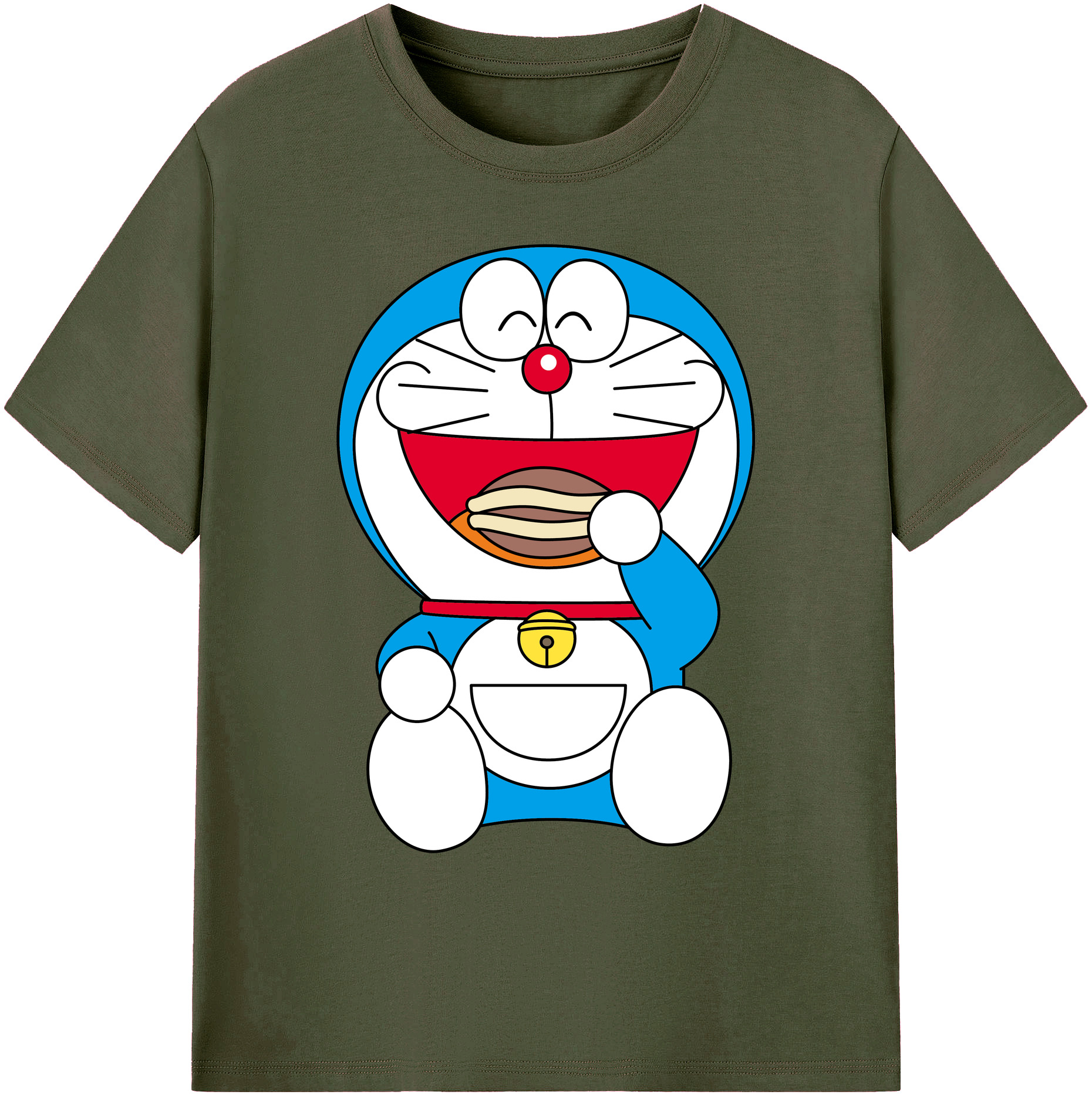 （画像用） ドラえもん Doraemon 綿100％ メンズ半袖Tシャツ｜肌触りやわらか＆通気性